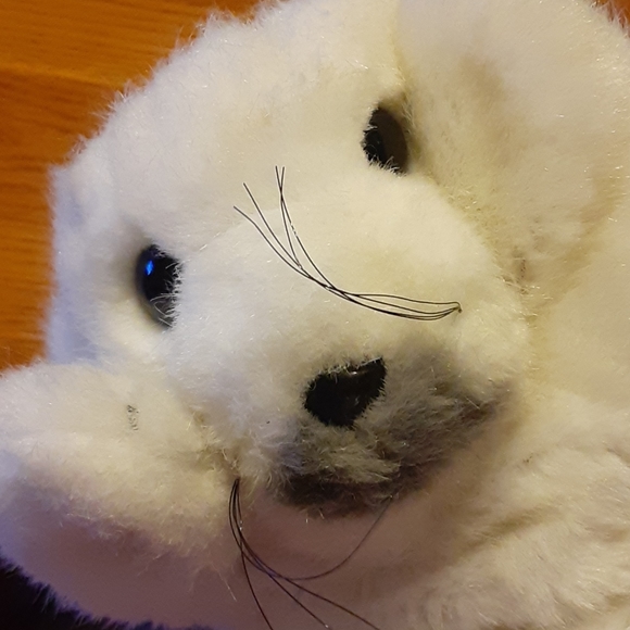 Vintage White harps baby Seal puppet plush - Picture 8 of 10